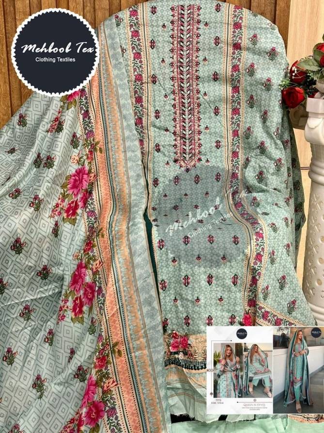 1318 A And B Mehbob tex Embroidery Cotton Pakistani Suits Wholesale Market In Surat
